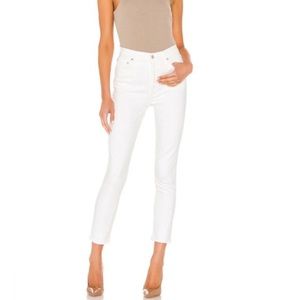 AGOLDE Filter Free Denim Size 27 High Rise Skinny Cropped White